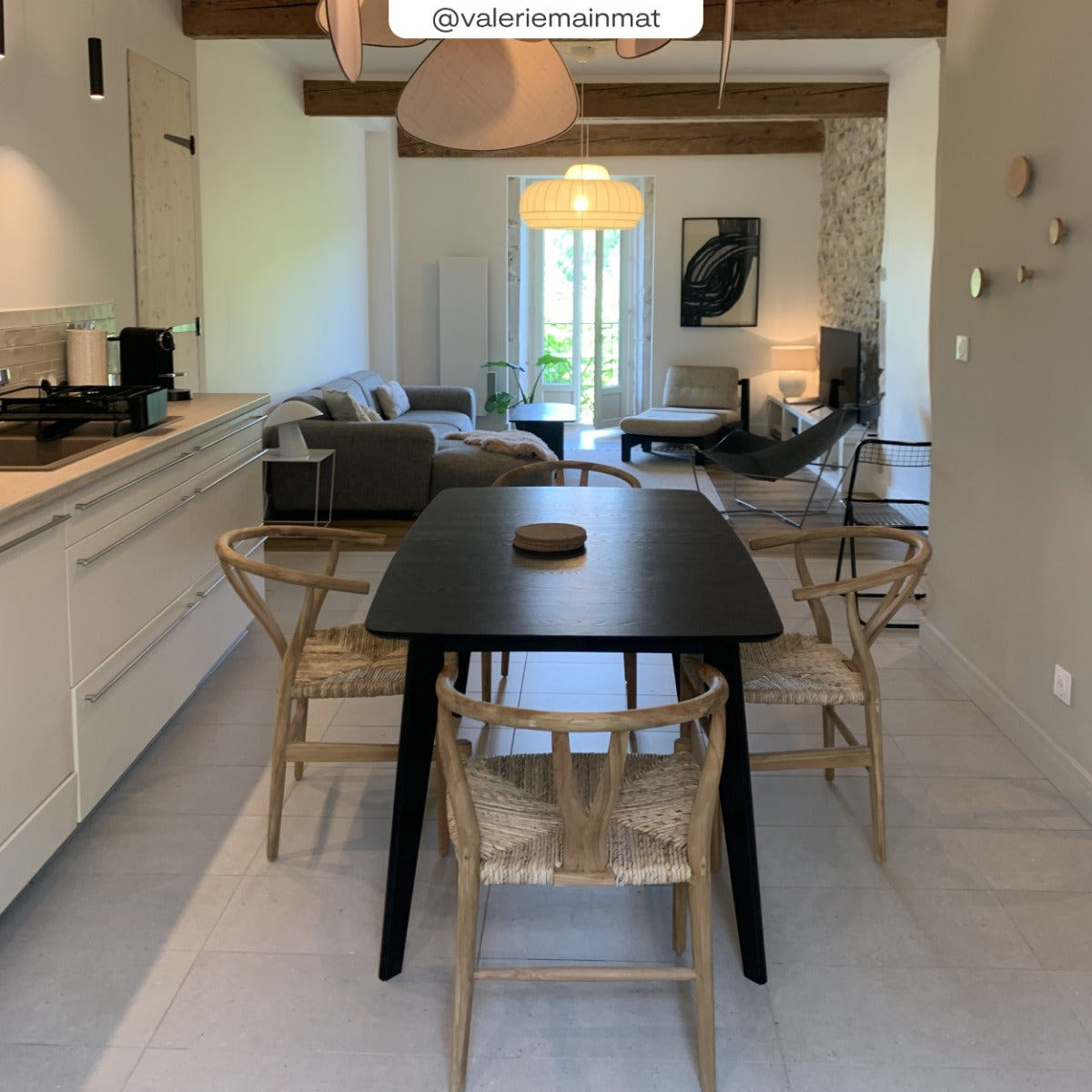 comprare tavolo allungabile in legno nero 150 180 cm