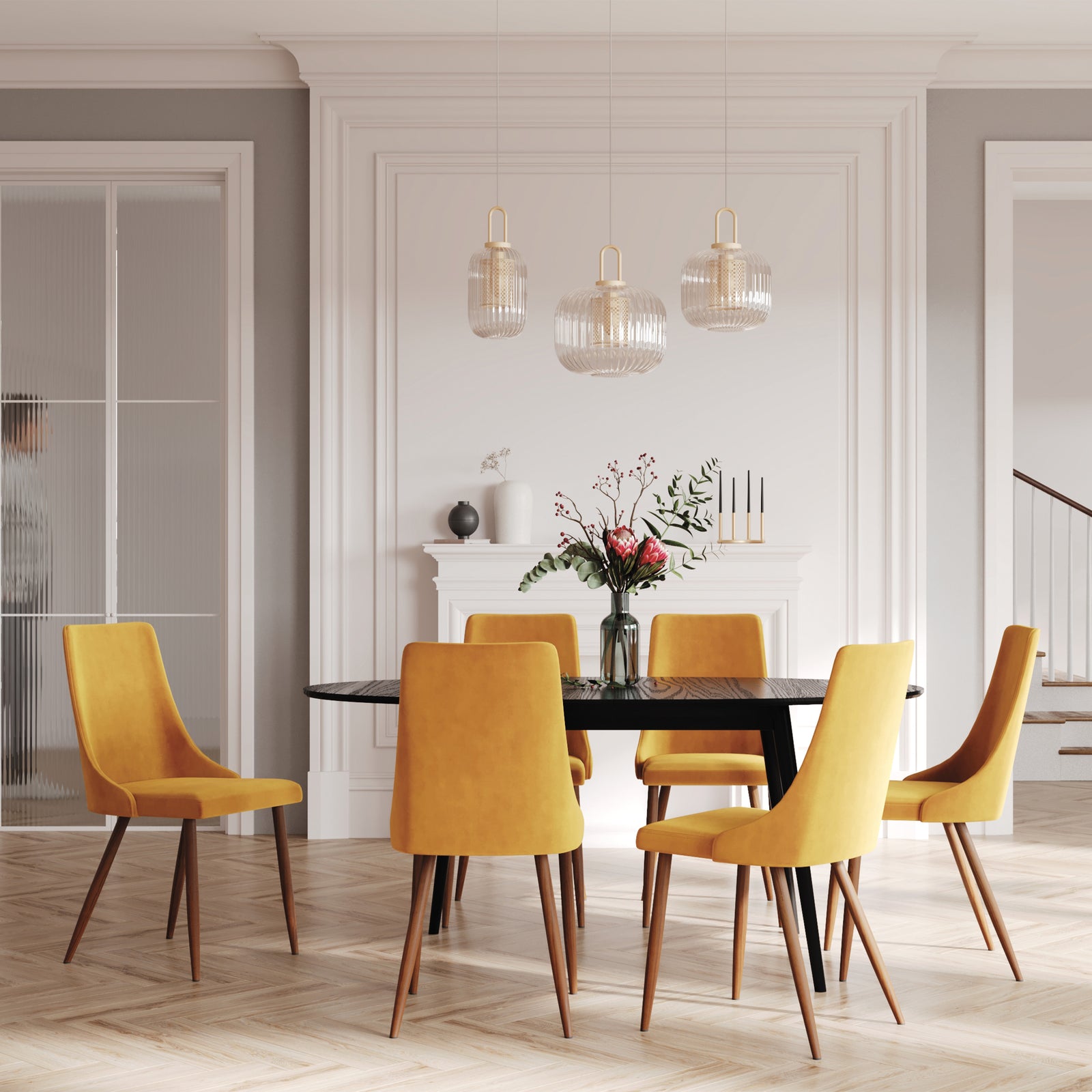 acheter table extensible en bois noir 150 cm eddy