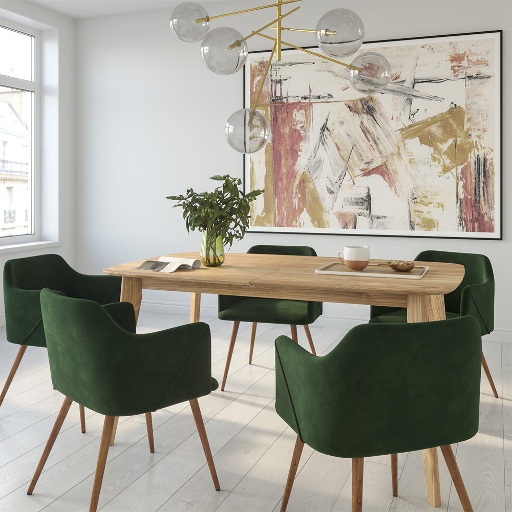 acquistare tavolo oman in legno chiaro allungabile 150 180 cm