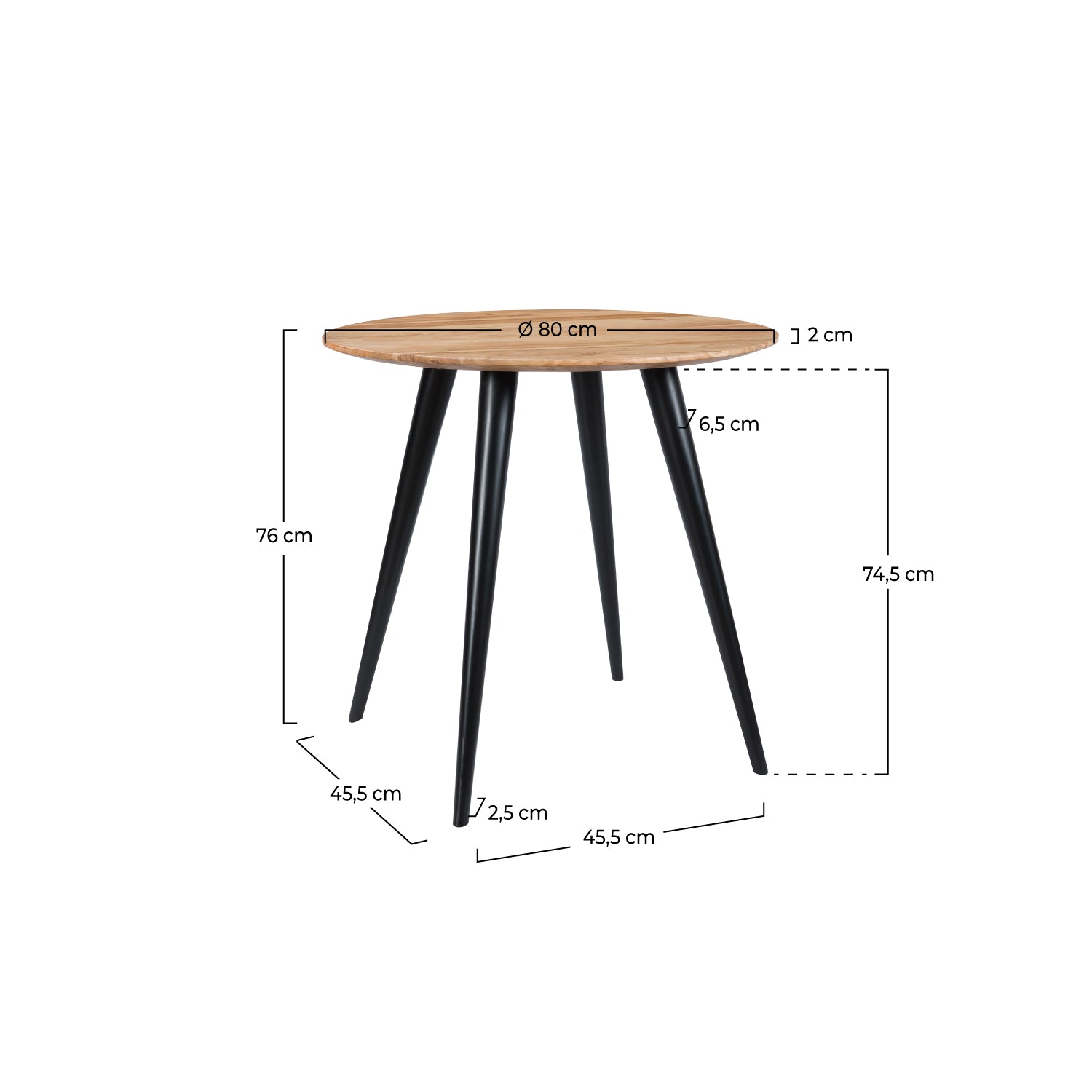 comprare tavolo rotondo con gambe in metallo rdv deco
