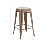 comprare sgabello da bar in stile industriale