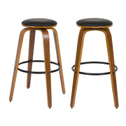 acquistare sgabello da bar girevole in legno vintage set di 2