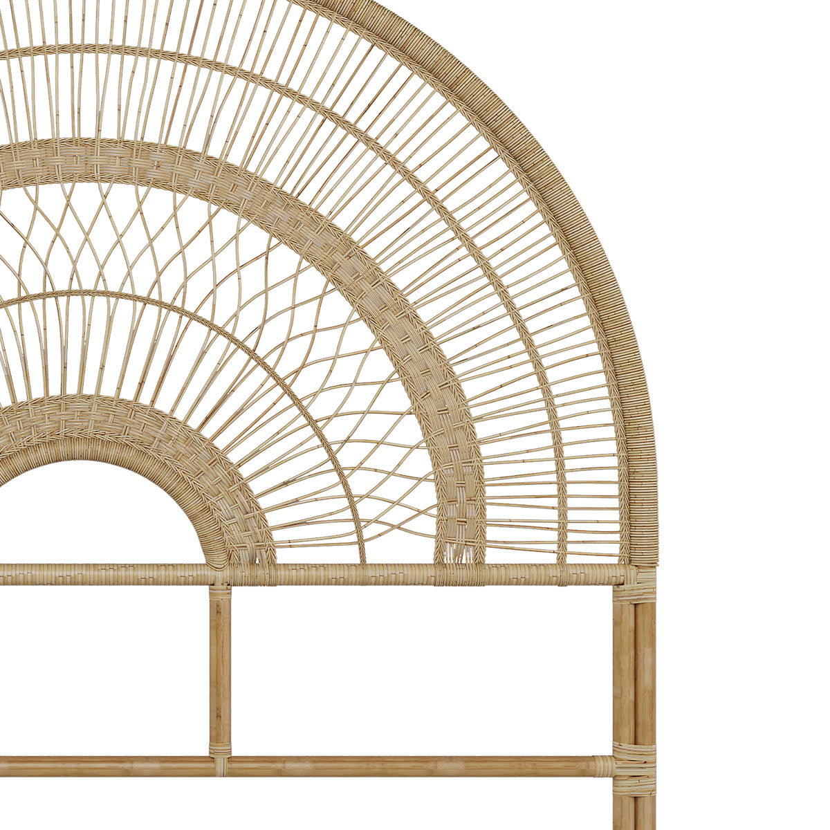 acquistare testiera in rattan 140 cm asteria