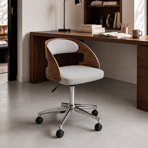 Chaise de bureau Louis gris clair