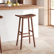 Taburete de bar Vittoria de madera de teca 77 cm