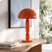 Lampe Romy en bois et métal orange