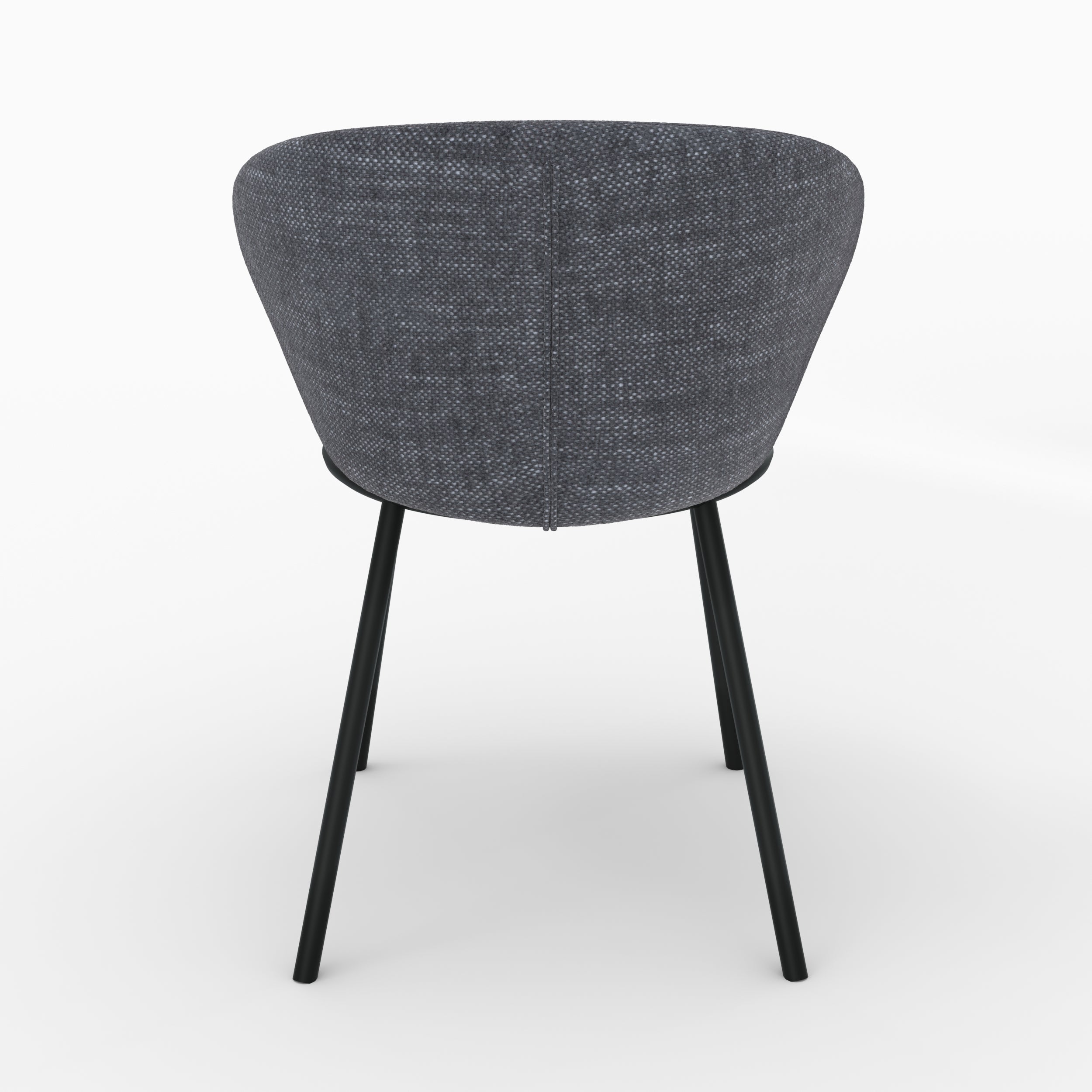 chaise angele in tessuto grigio scuro Cina
