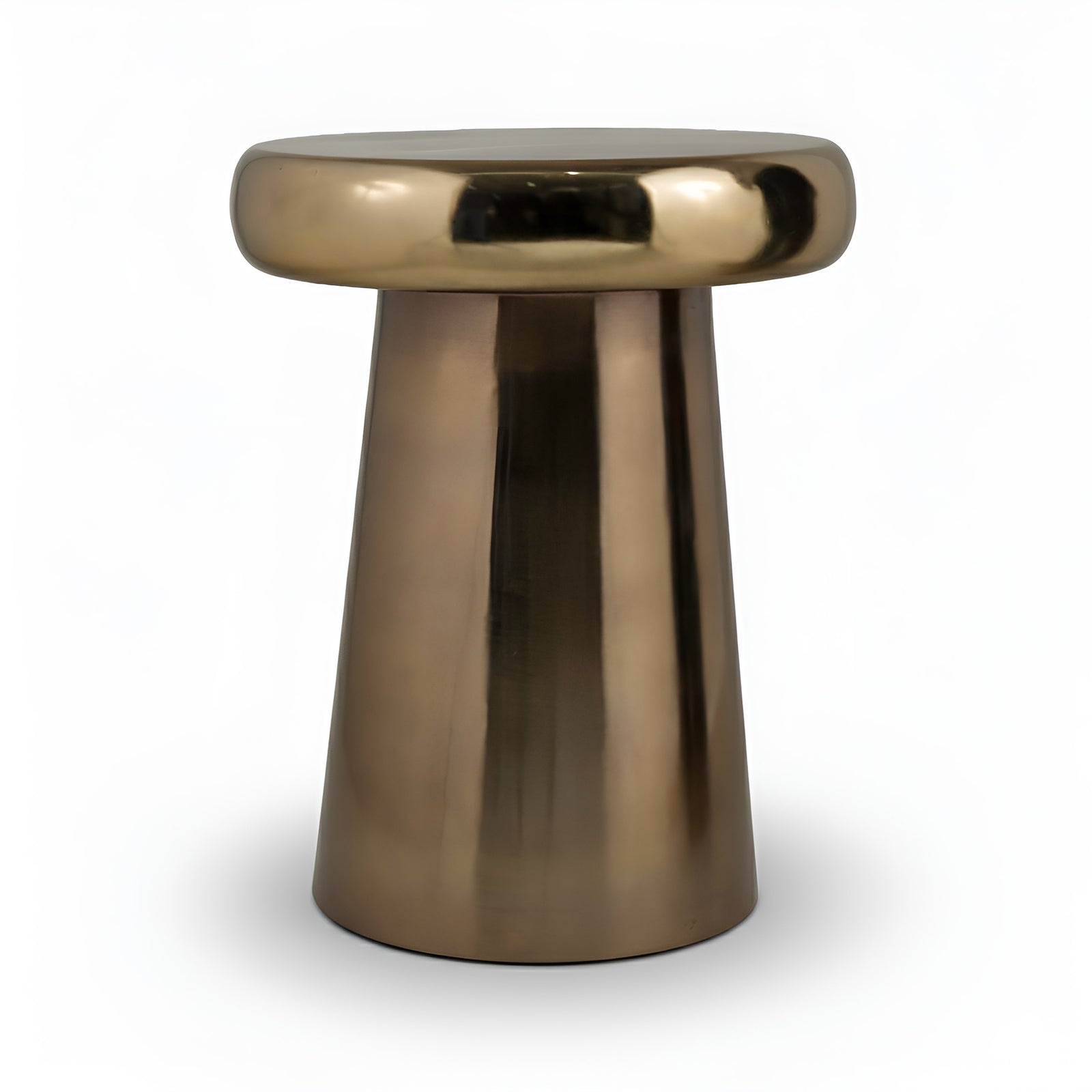 Anouck table a appoint doré foncé bronze diamètre 40 cm
