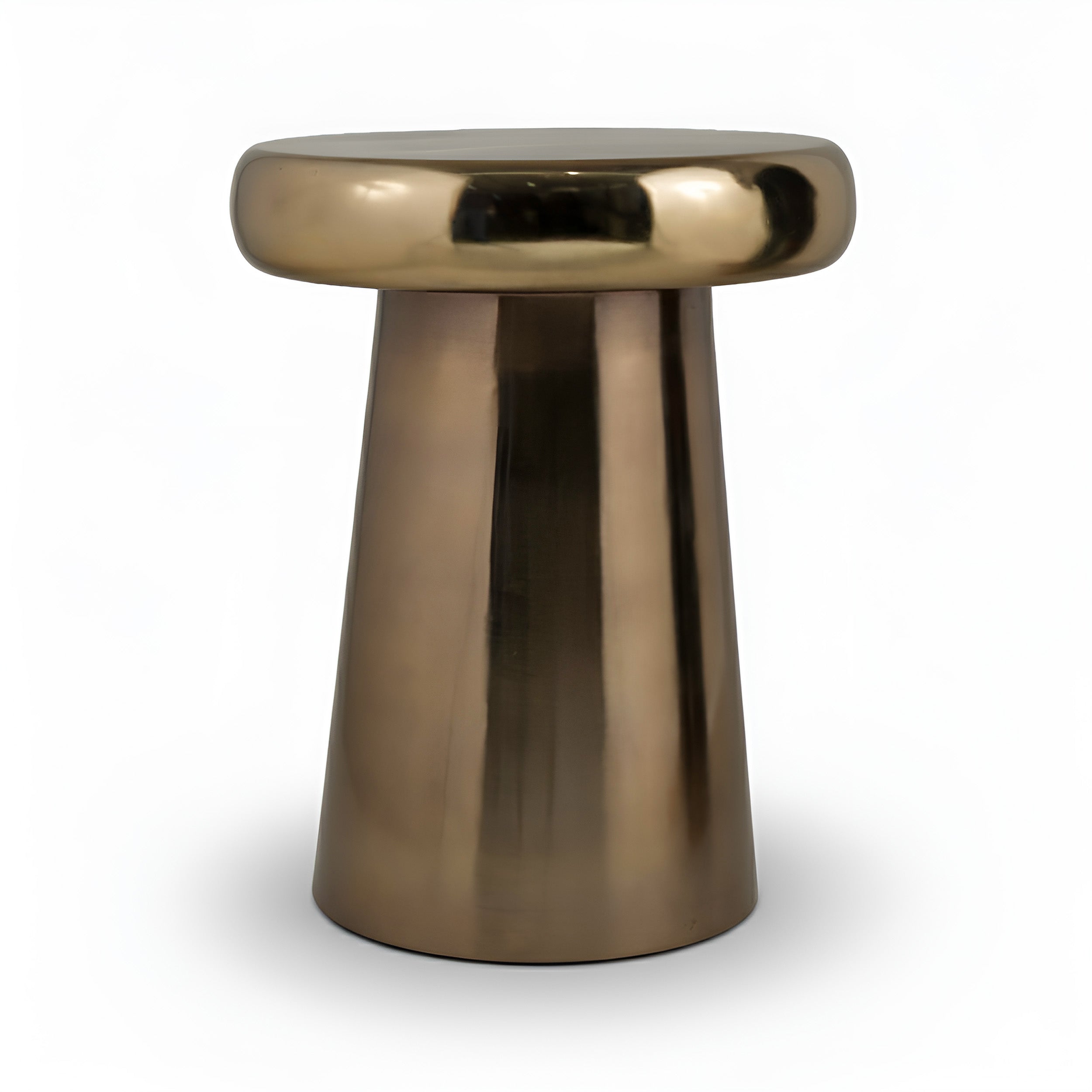 Anouck table a appoint doré foncé bronze diamètre 40 cm