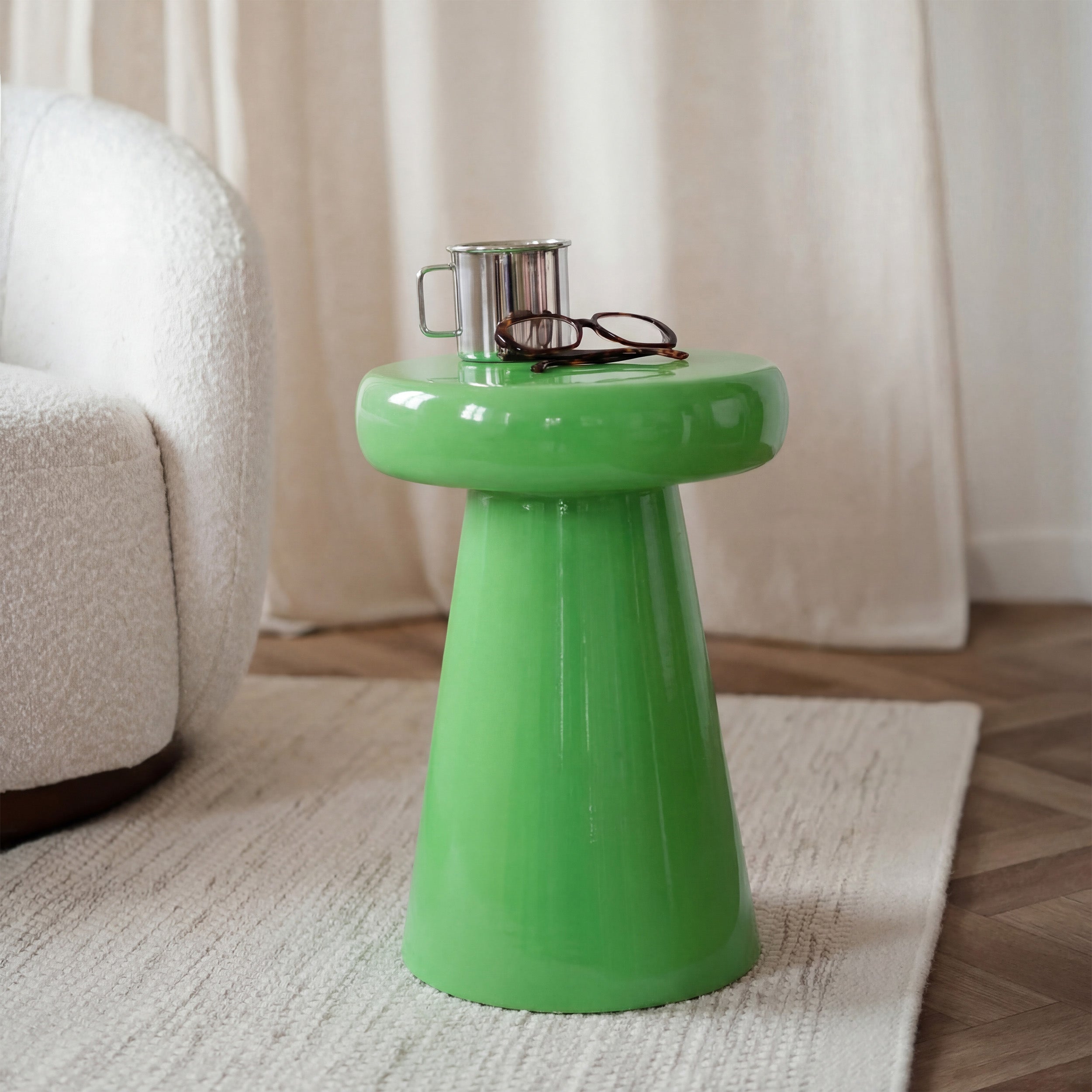 Anouk table appoint vert pomme