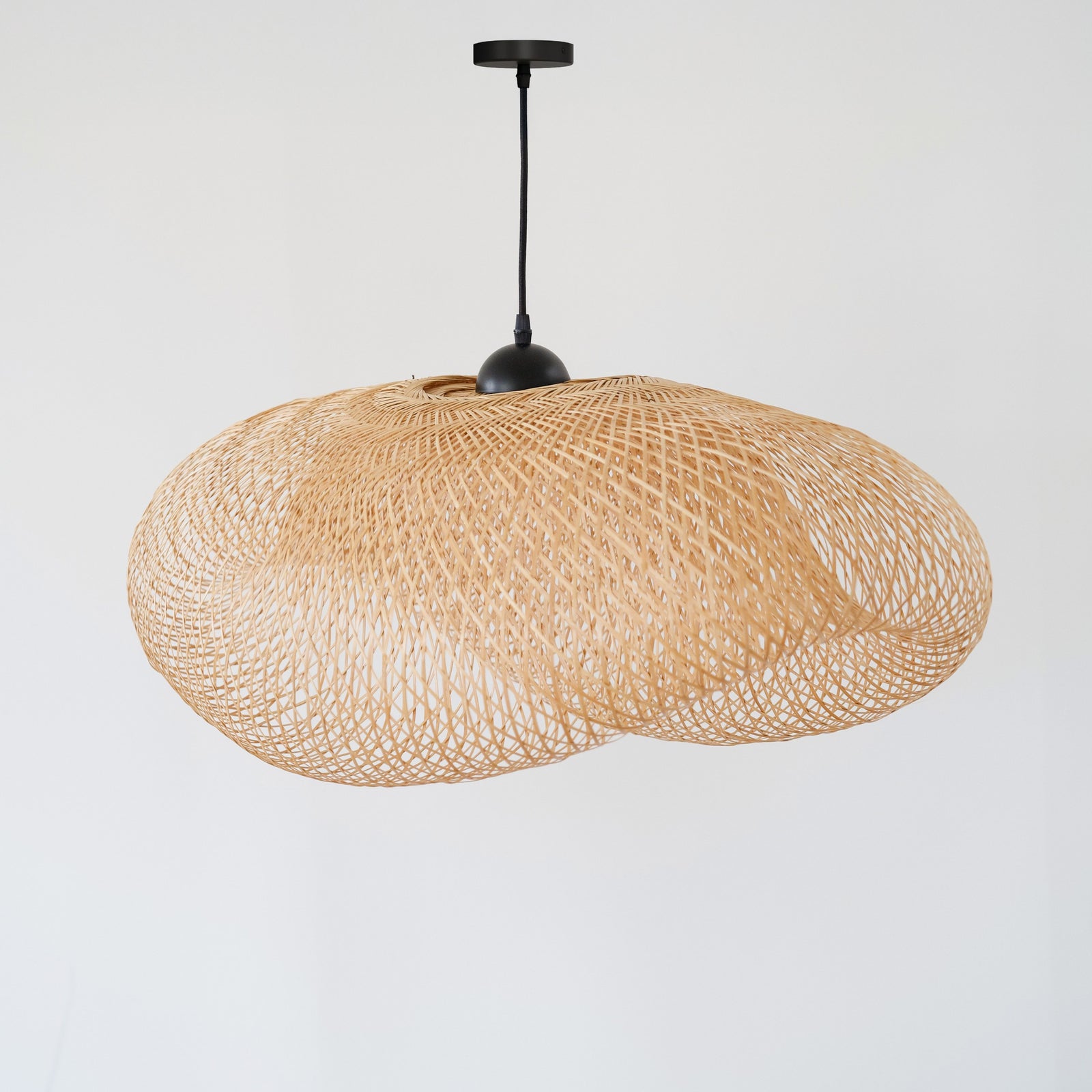 anya suspension bambou naturel metal d88cm