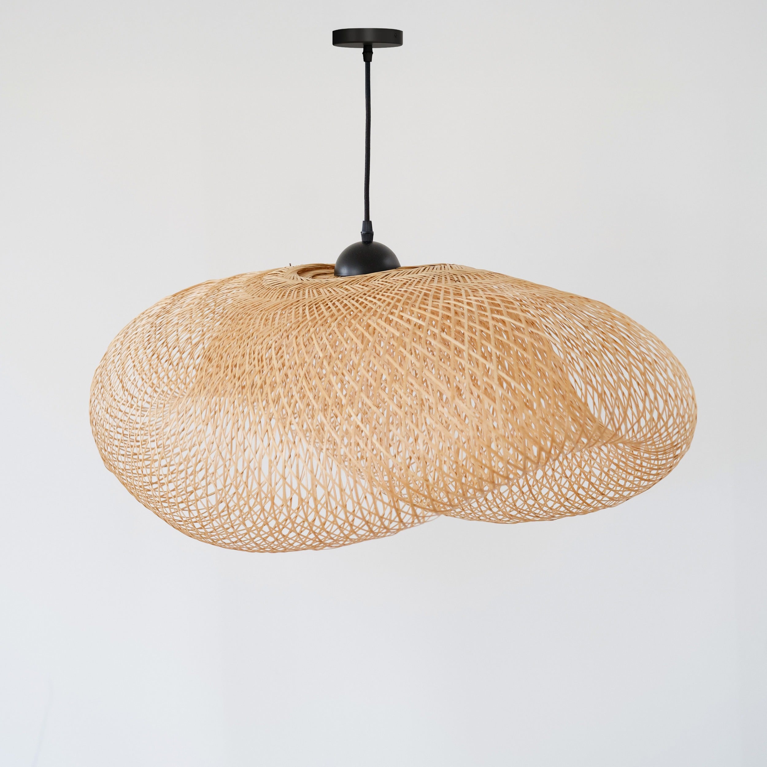 anya suspension bambou naturel metal d88cm