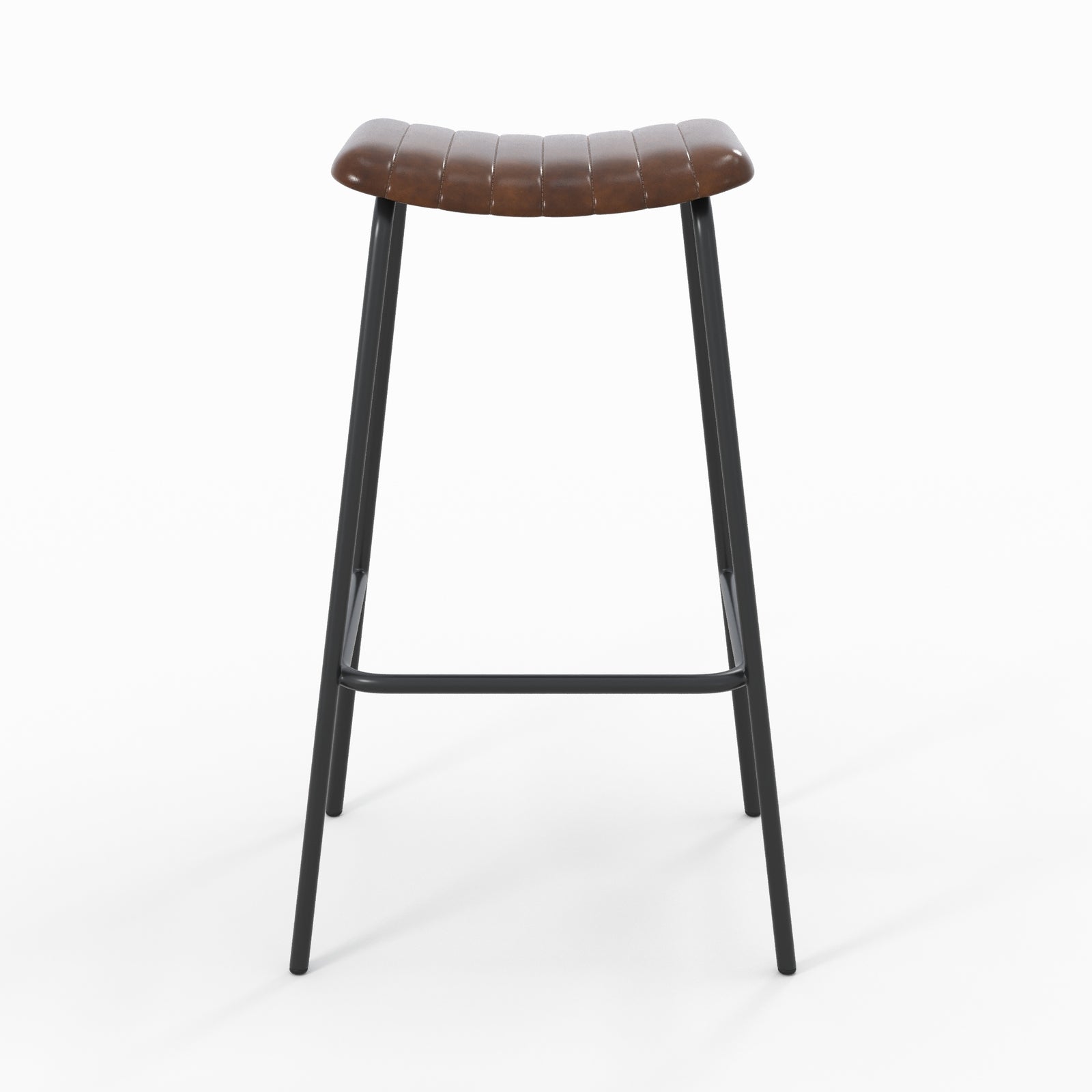 arsene tabouret de bar cuir marron 77 cm lot de 2