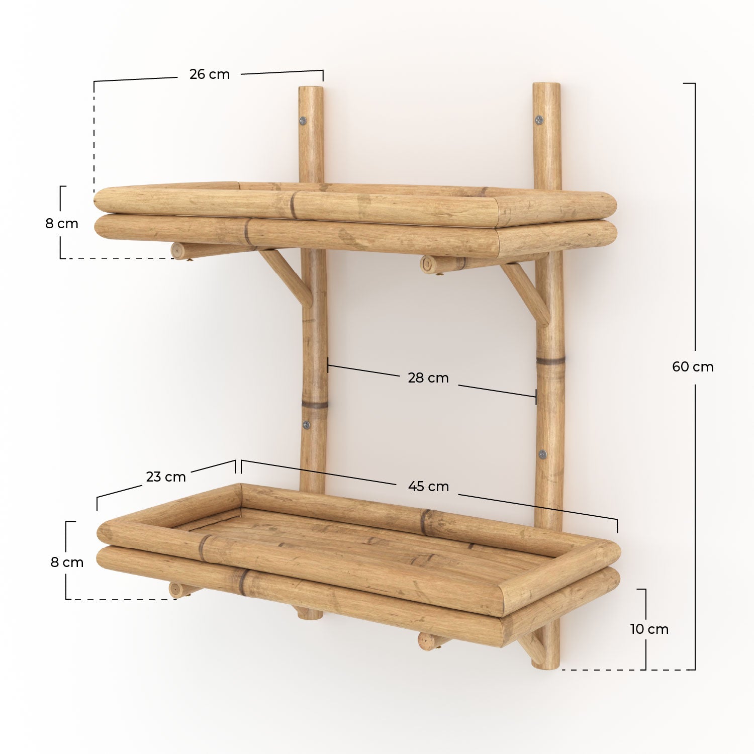 Bami étagère en bambou suspendue deco
