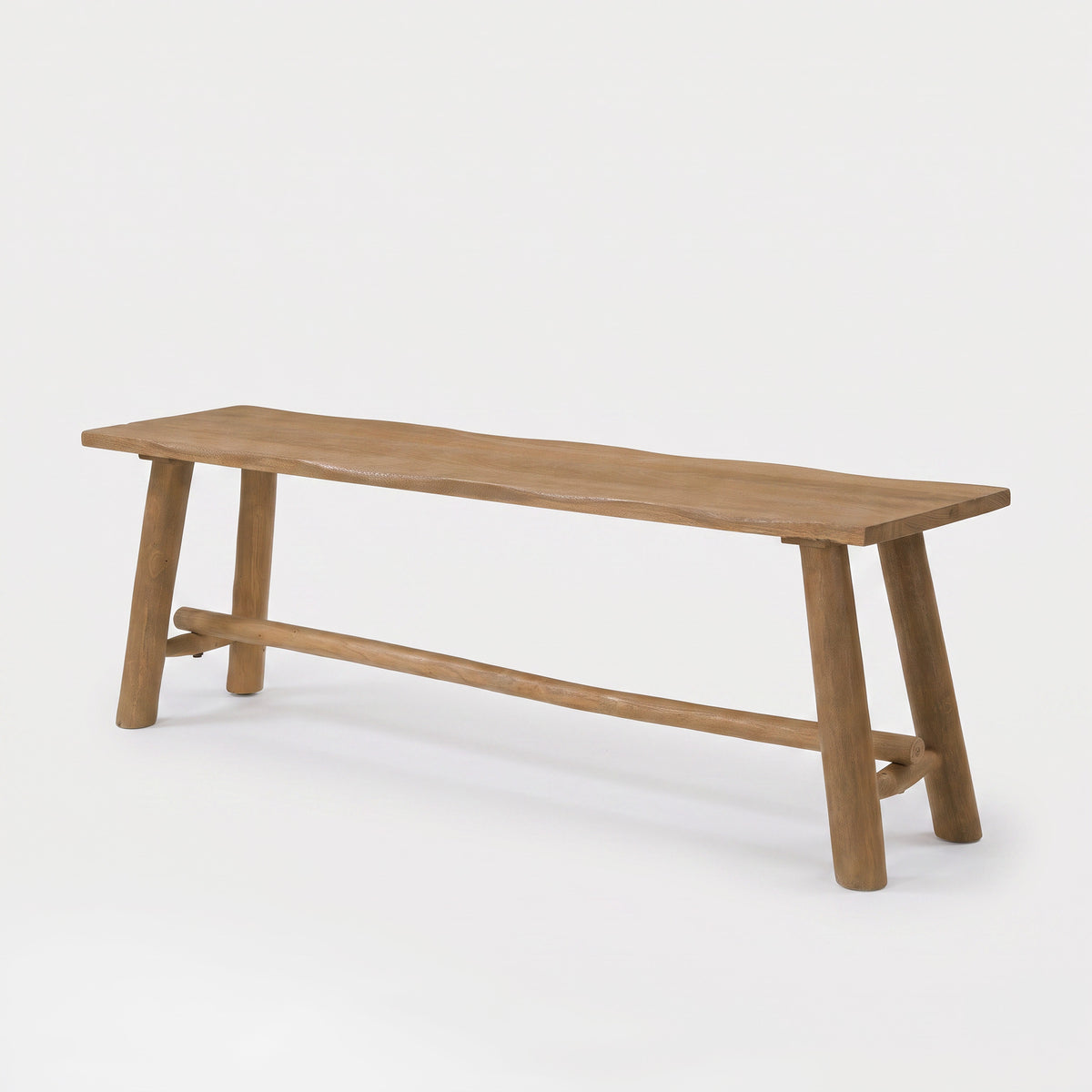 Banc 3 places Toxis en bois de manguier marron 145 cm - Maison Pavane