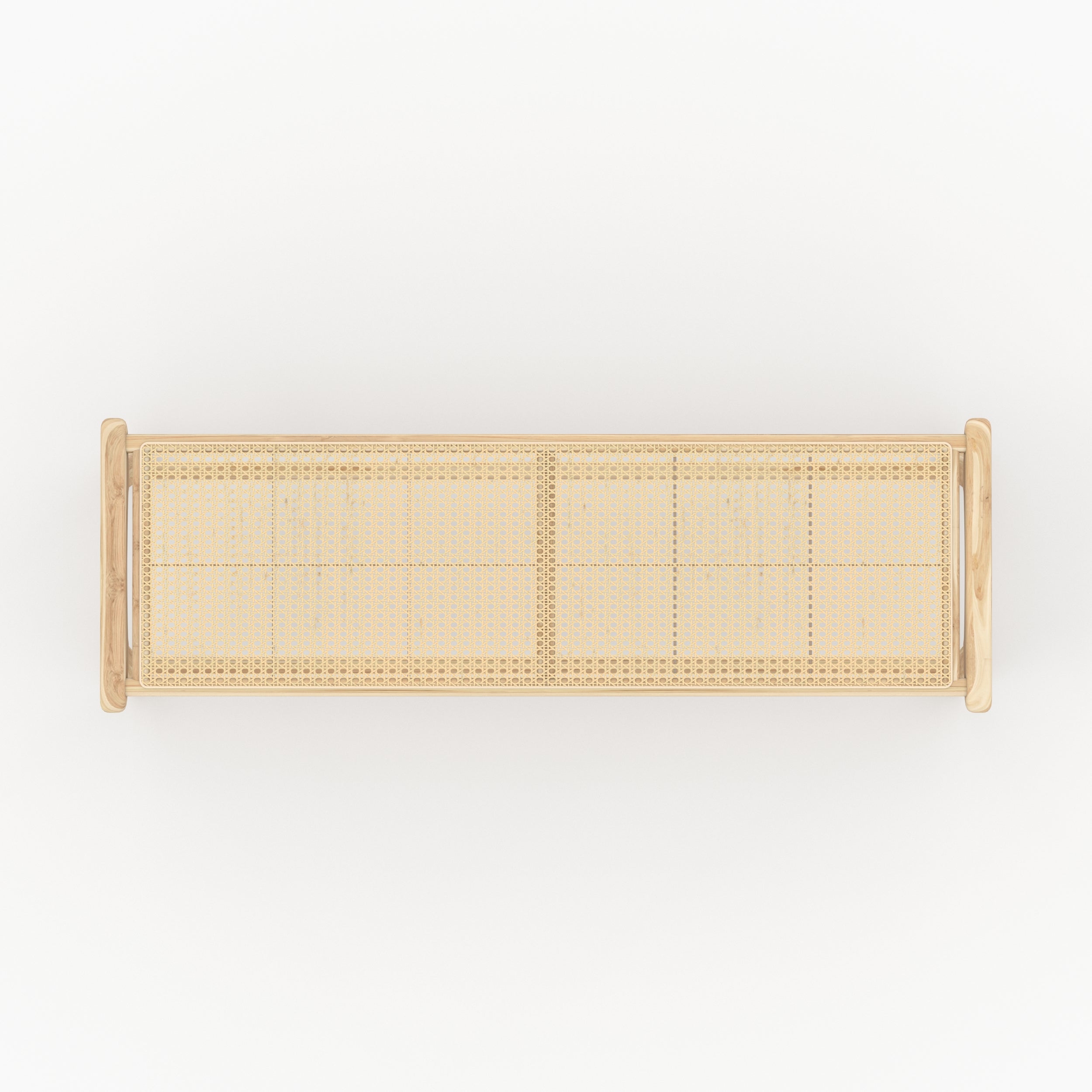 banco in rattan con canneté 120 cm kuna