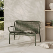 Banc de jardin plastique vert kaki