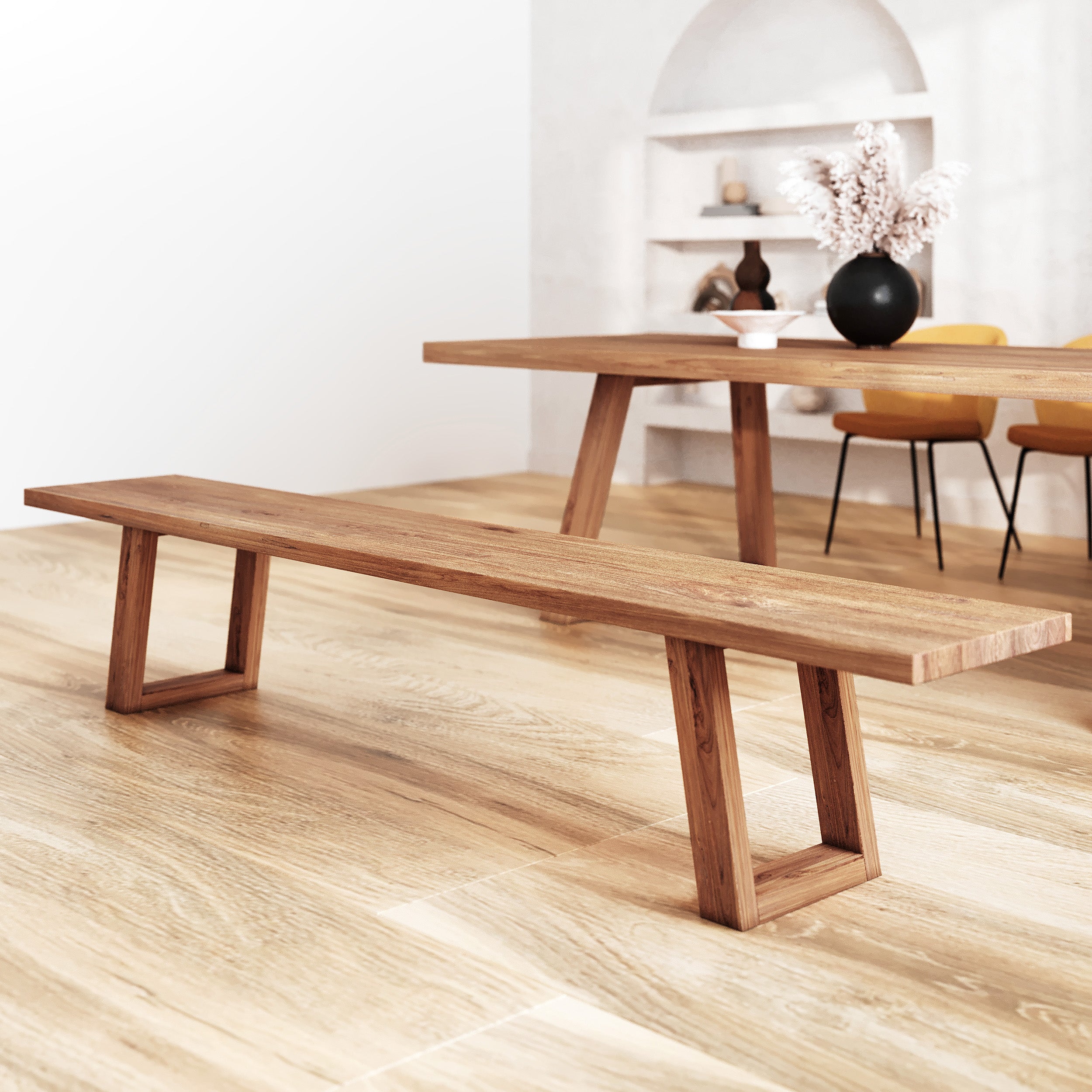 banc en bois de teck 240 cm
