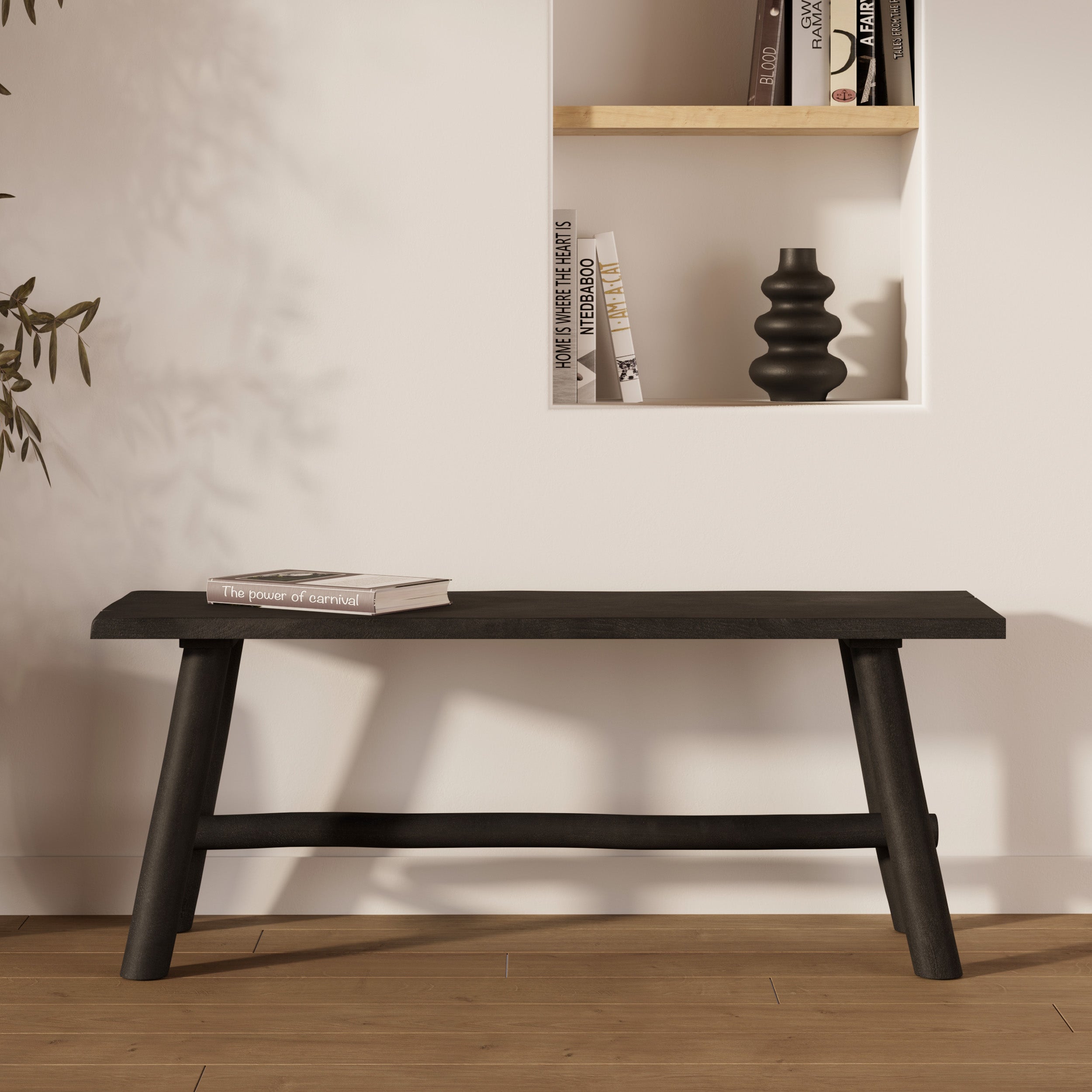 banc toxis 110 cm 2 personnes noir