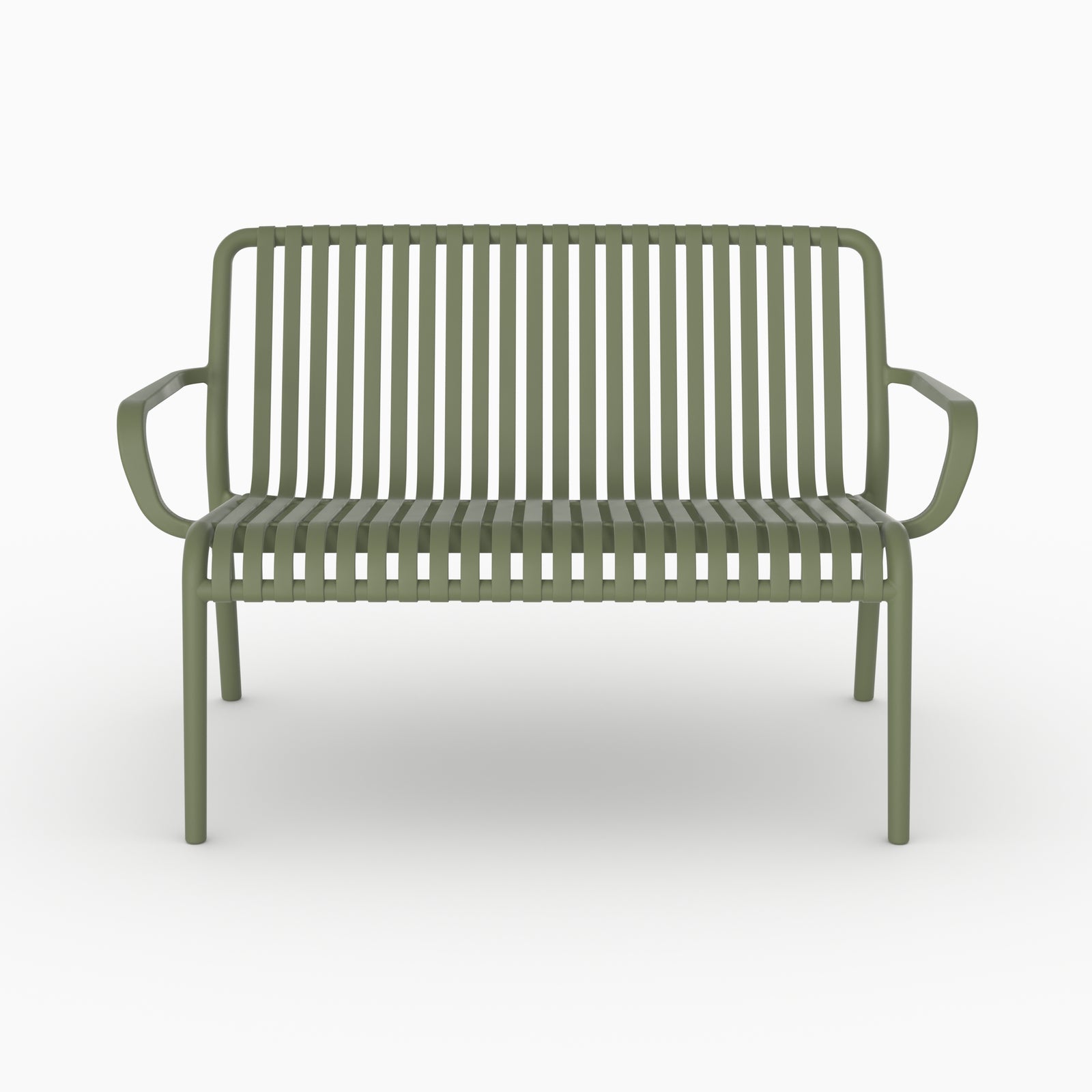 Banquette Ivy vert kaki espace detente plastique