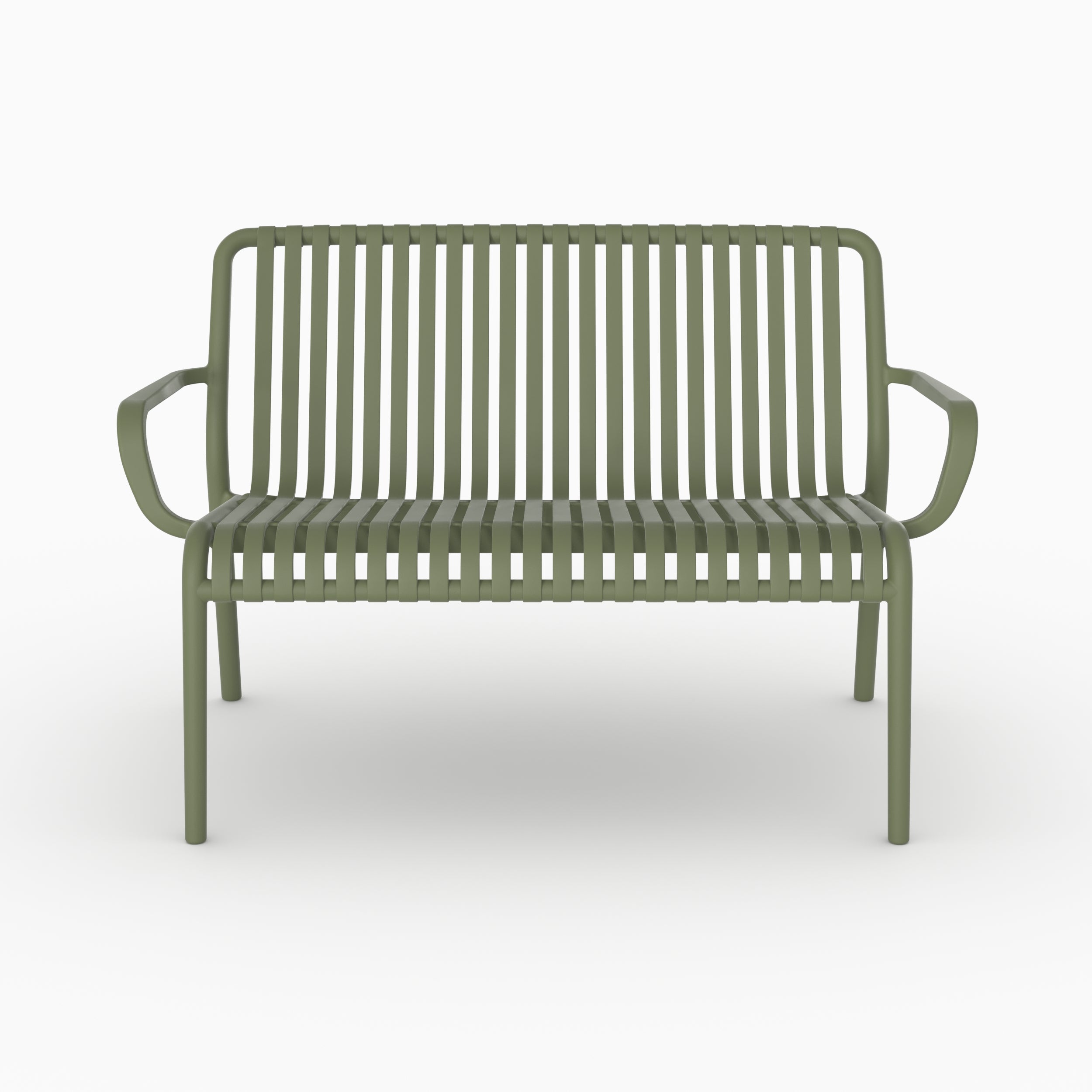 Banquette Ivy vert kaki espace detente plastique