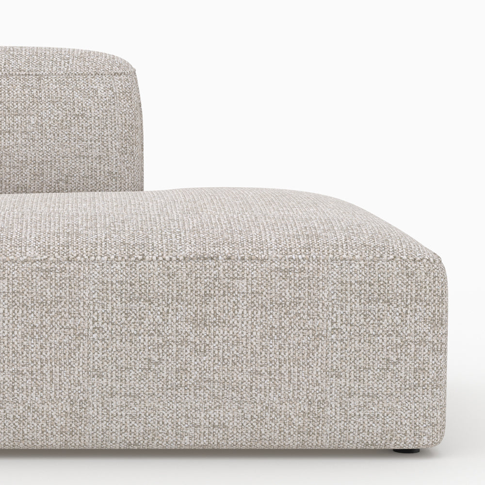 Beige tissu Hestia méridienne dossier gauche canapé modulable