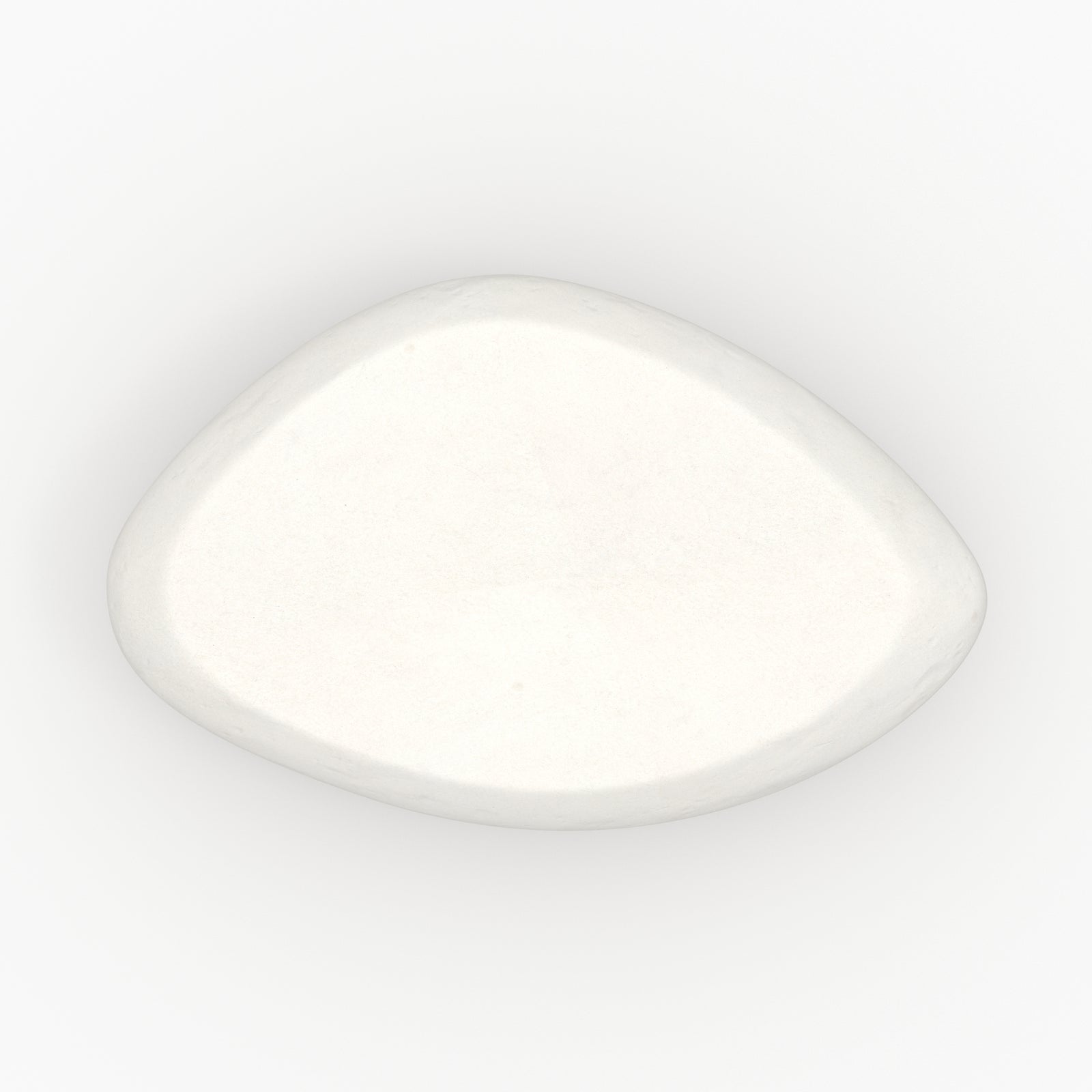 tavolo basso ovale in cemento bianco maui 105cm