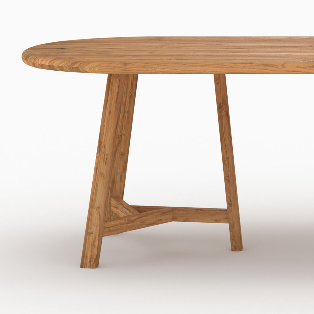 tavolo da giardino in legno di teak riciclato 10 posti