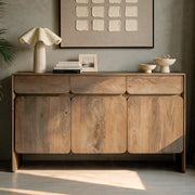 Light brown mango wood Achille sideboard