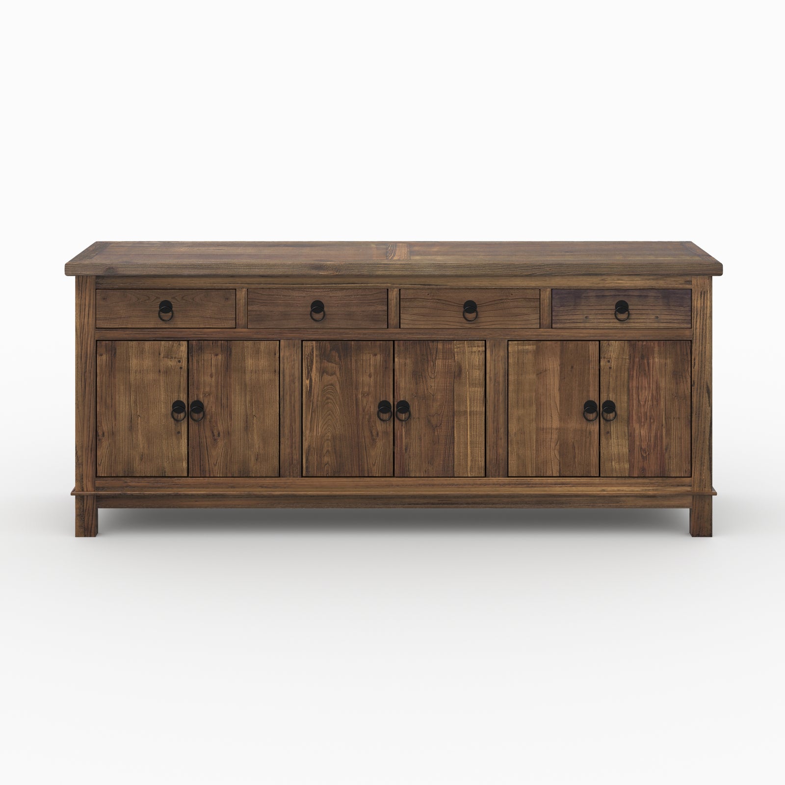 Buffet 4 tiroirs 3 portes mastic bois
