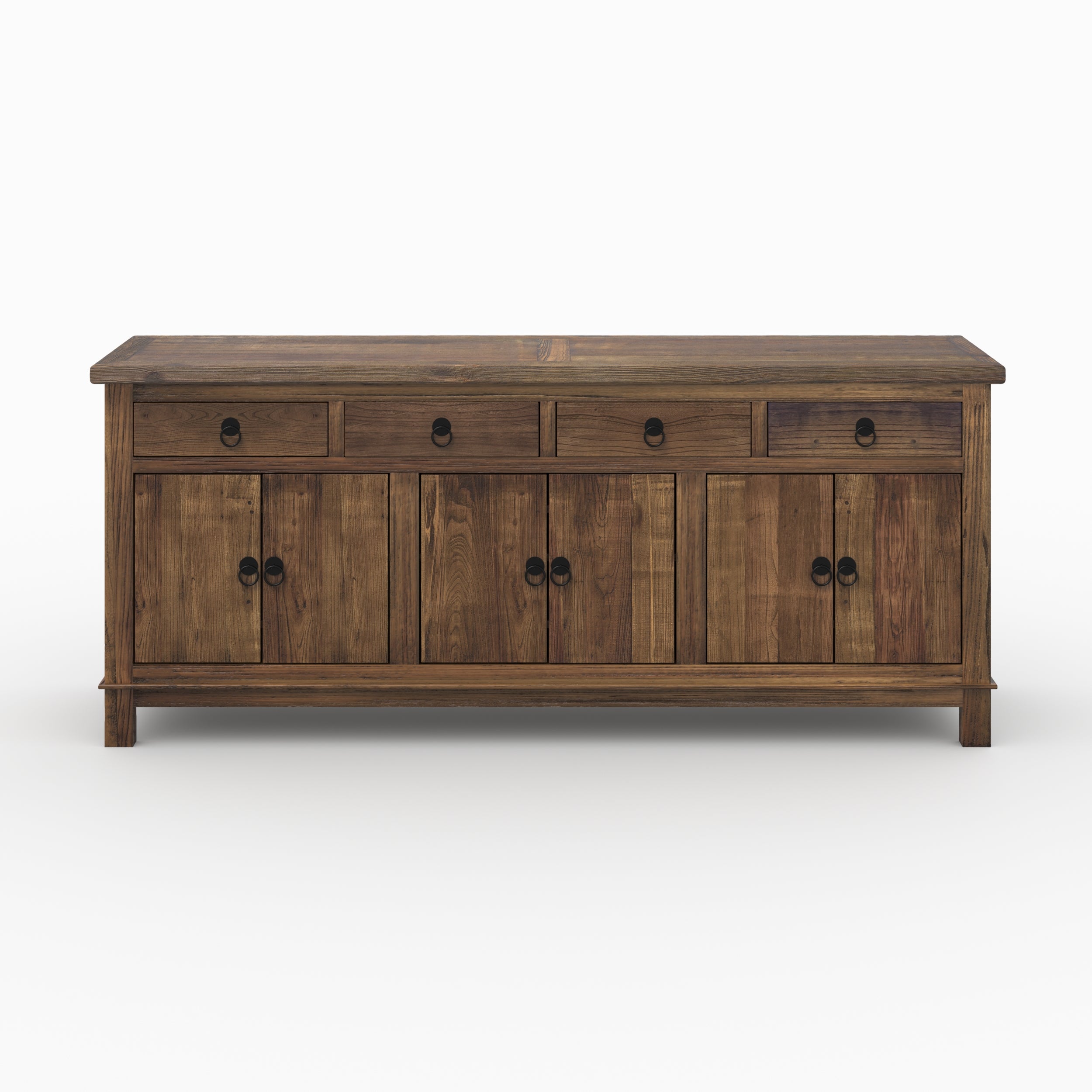 Buffet 4 tiroirs 3 portes mastic bois