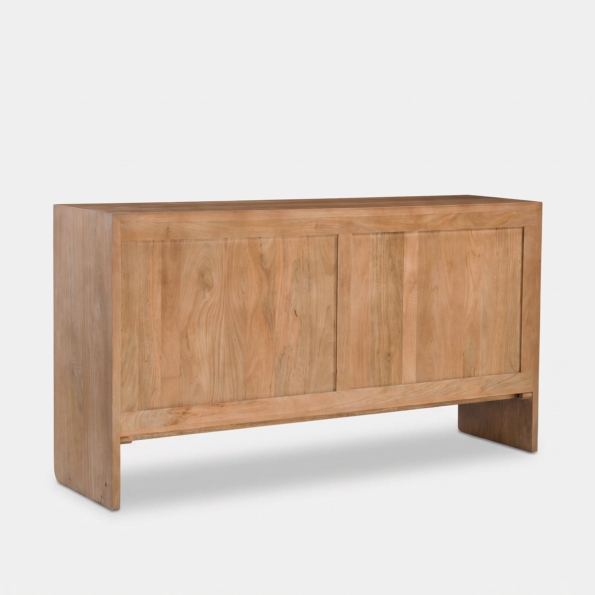 Buffet Achille en bois de manguier marron clair, vue de dos - Maison Pavane