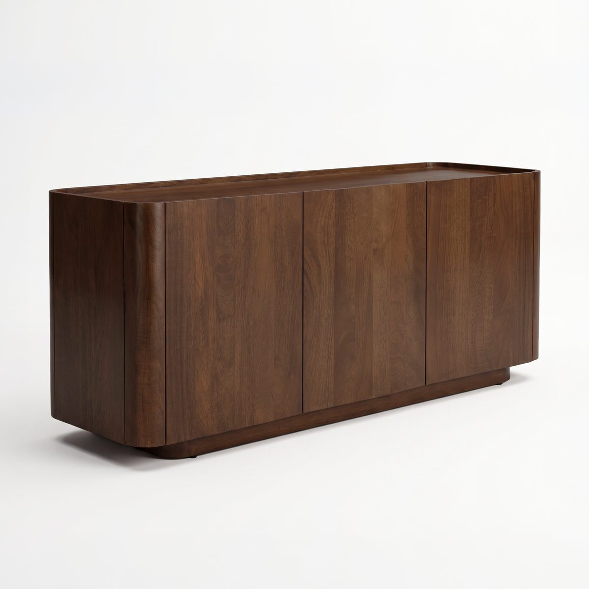 Buffet Aldo en bois de manguier noyer, vue de trois quarts gauche - Maison Pavane
