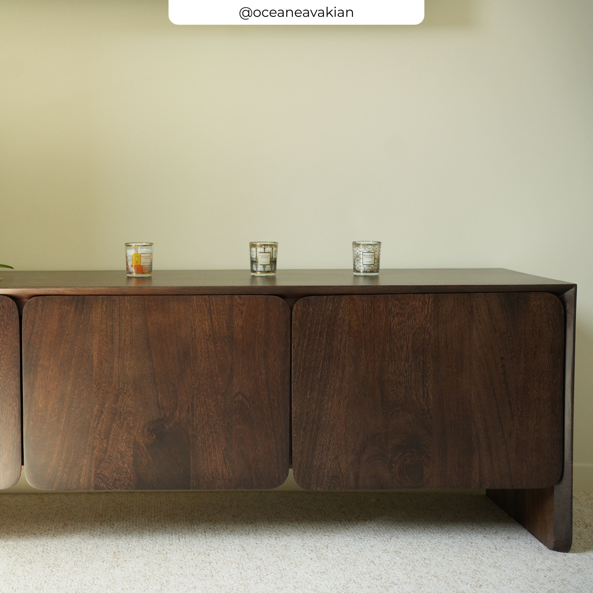 Mueble tv Achille en madera de mango