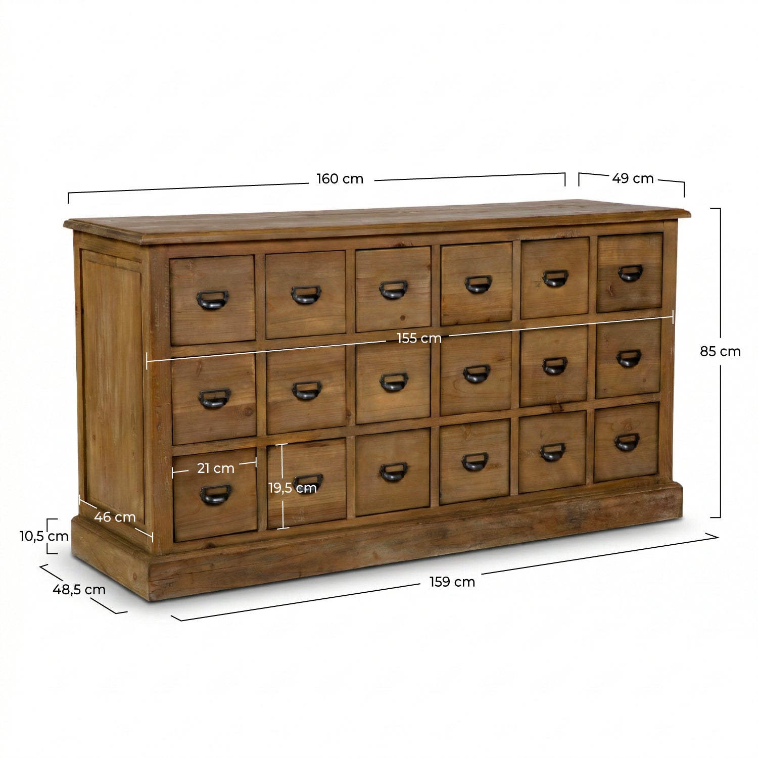 Buffet en bois Miramas rangement