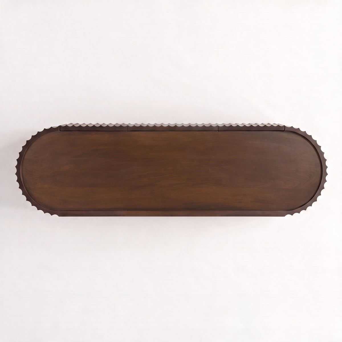 Buffet Lio en bois de manguier noyer, vue de dessus - Maison Pavane