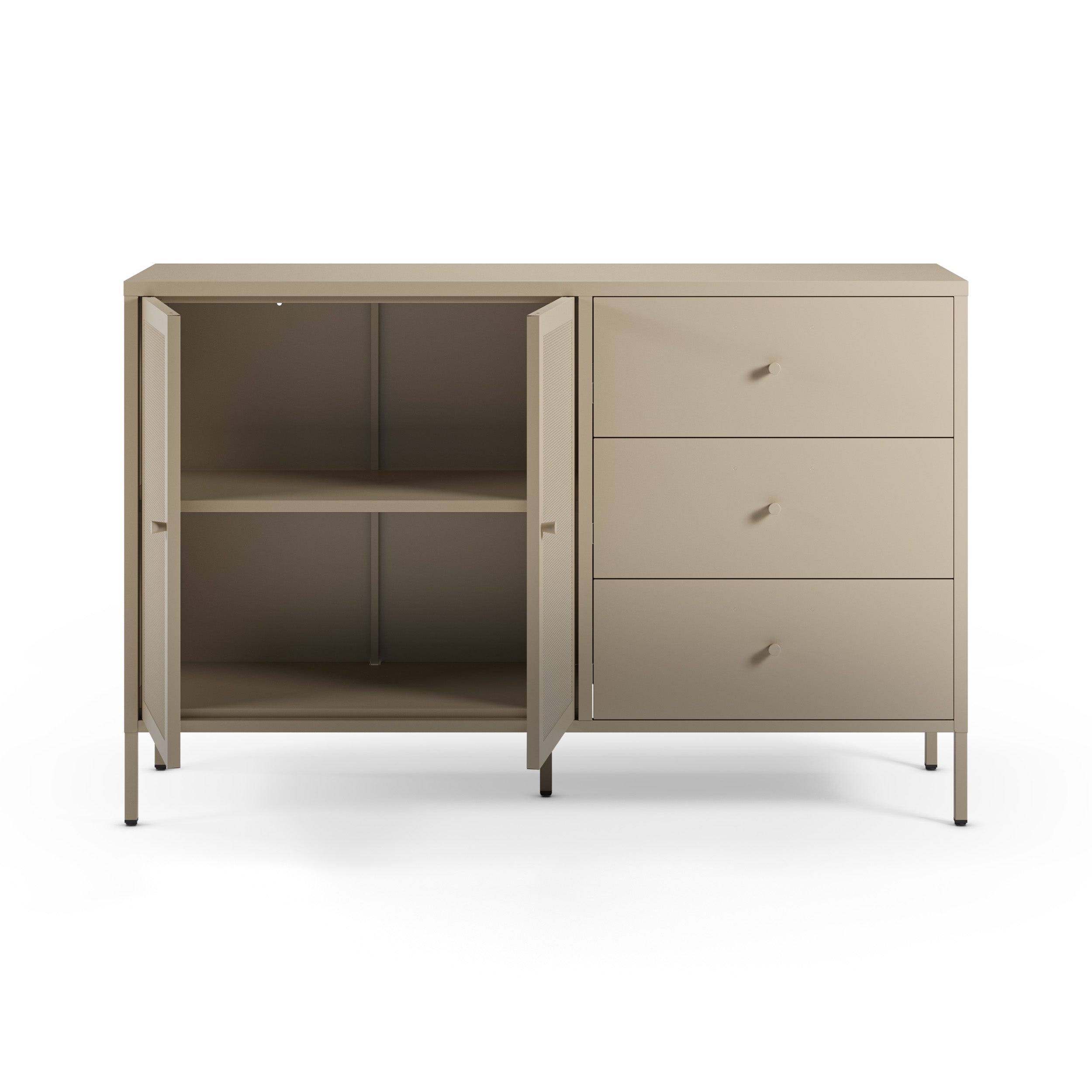Buffet métal sable Latem teinte beige