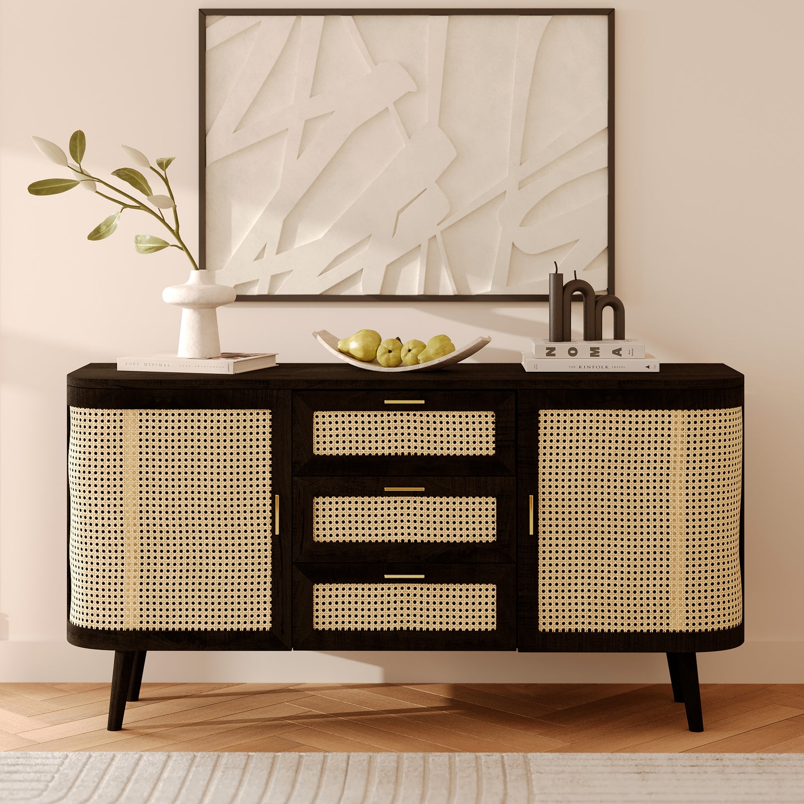 buffet wendy in legno e canna