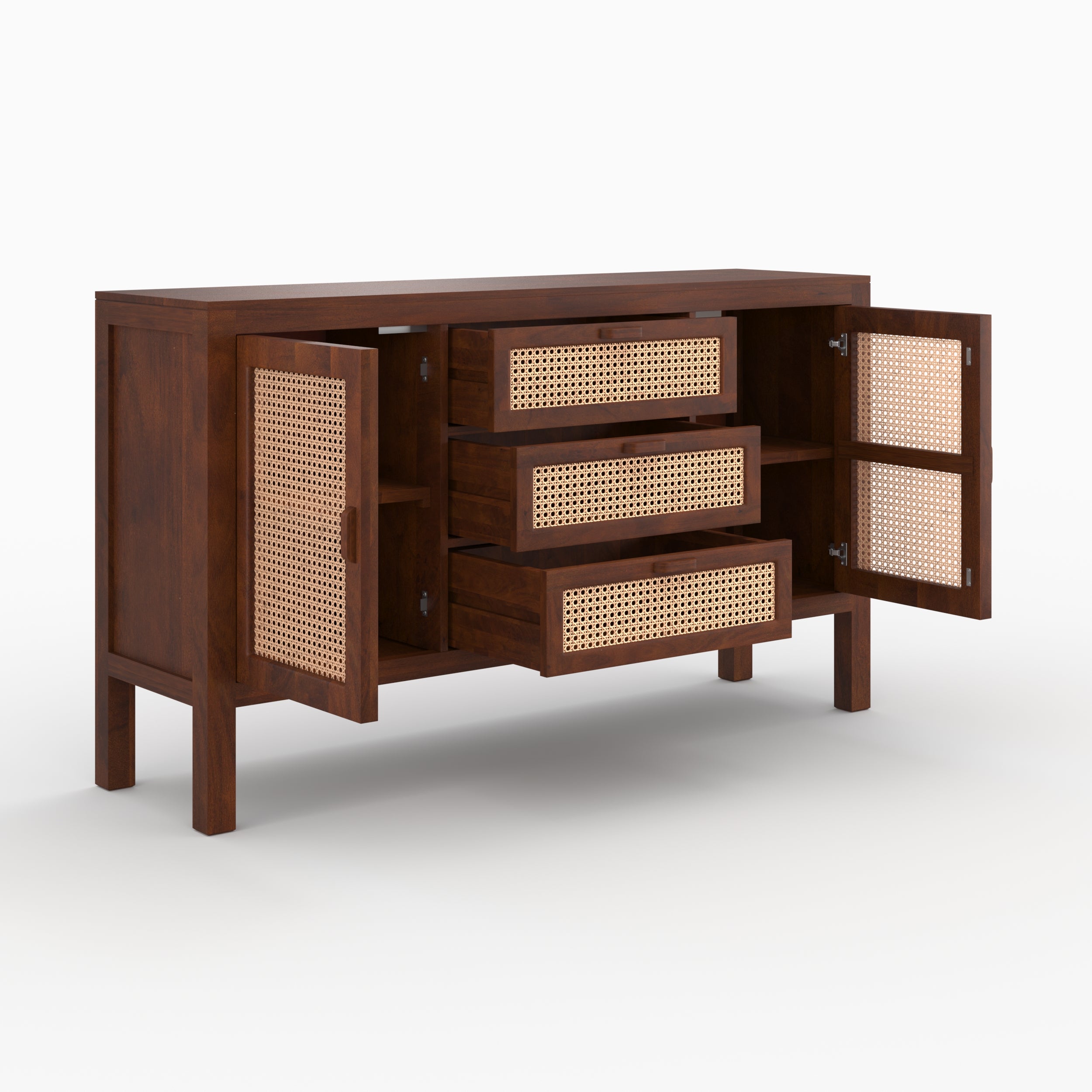buffet_tiki_cannage_vintage_bois_manguier
