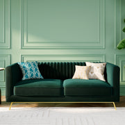 divano a 2 posti in velluto verde Gatsby rdv deco