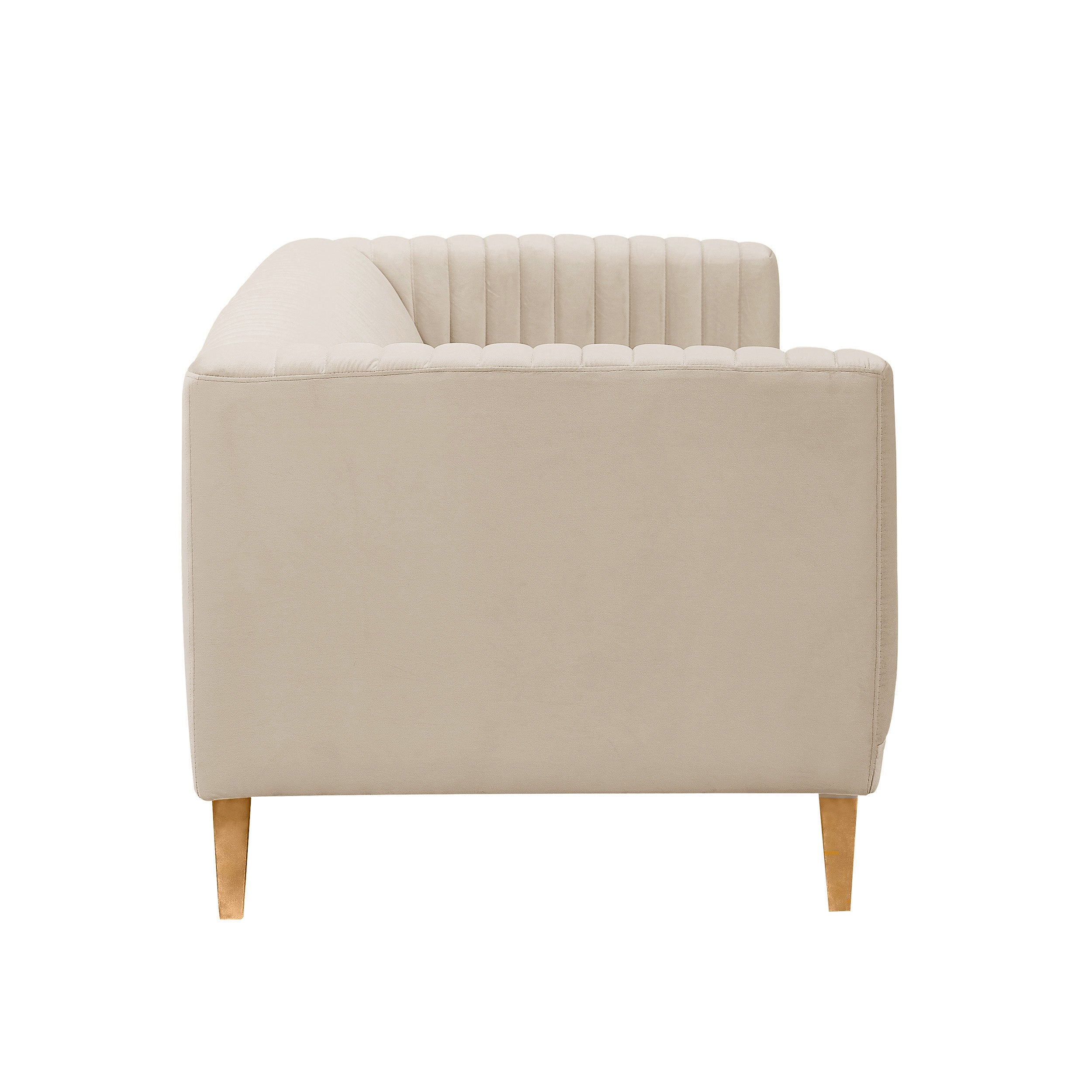 Canapé Gatsby 3 places en velours beige