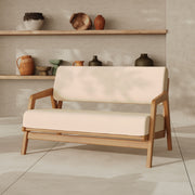 Canapé de jardin beige tissu Siargao