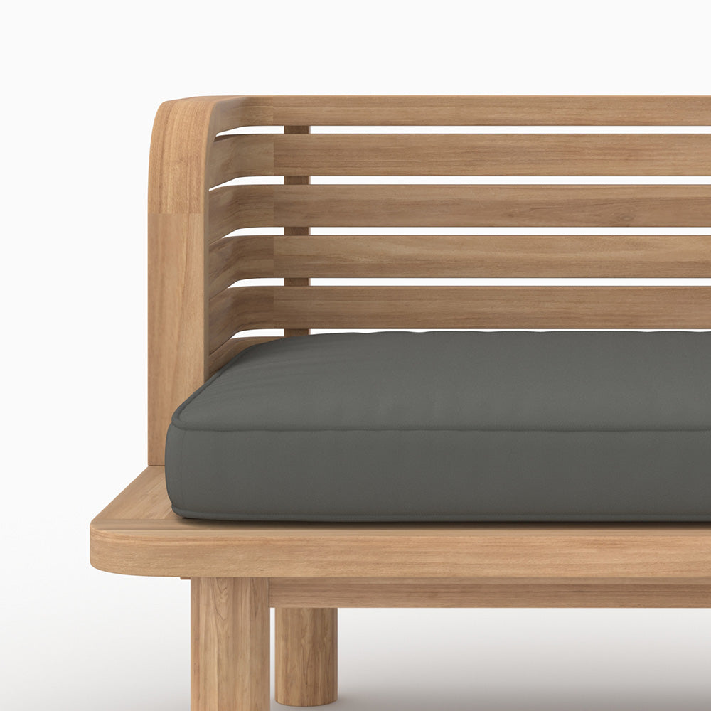 Canapé fauteuil de jardin Kilka 3 personnes