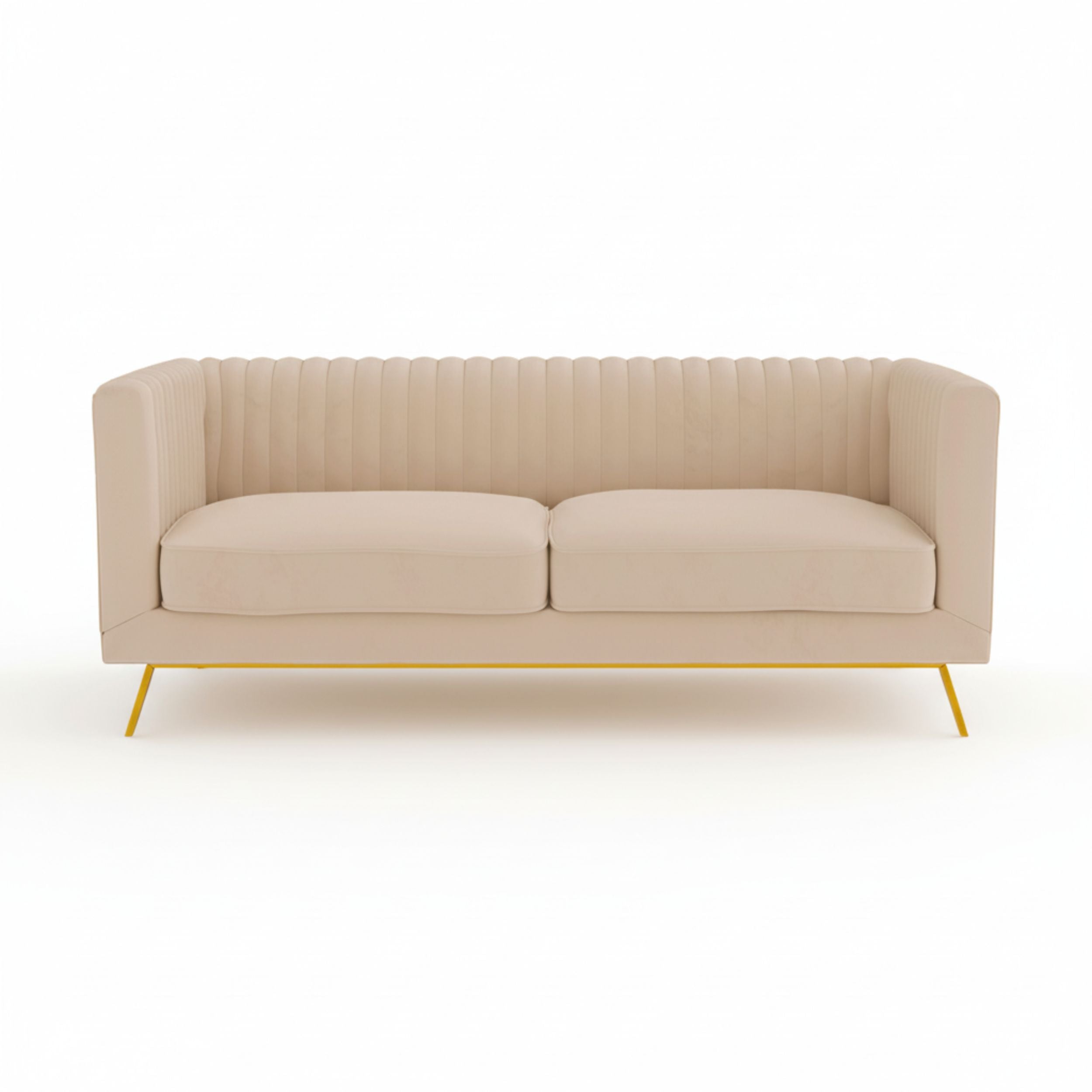 Divano 2 posti Gatsby in velluto beige