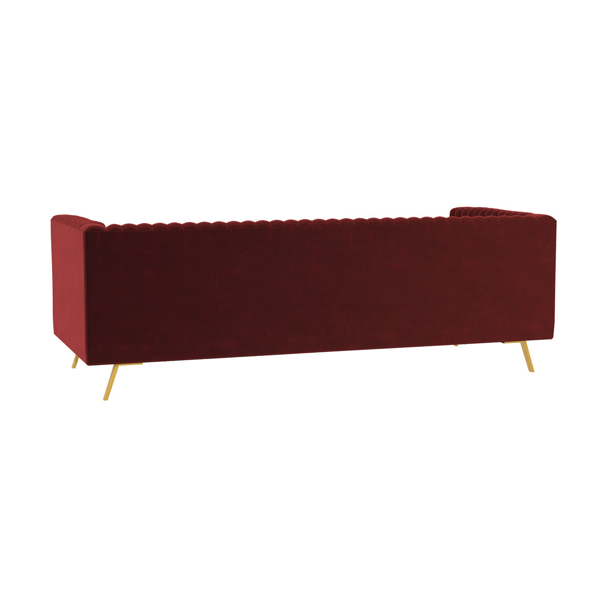 canape gatsby 3 places en velours bordeaux