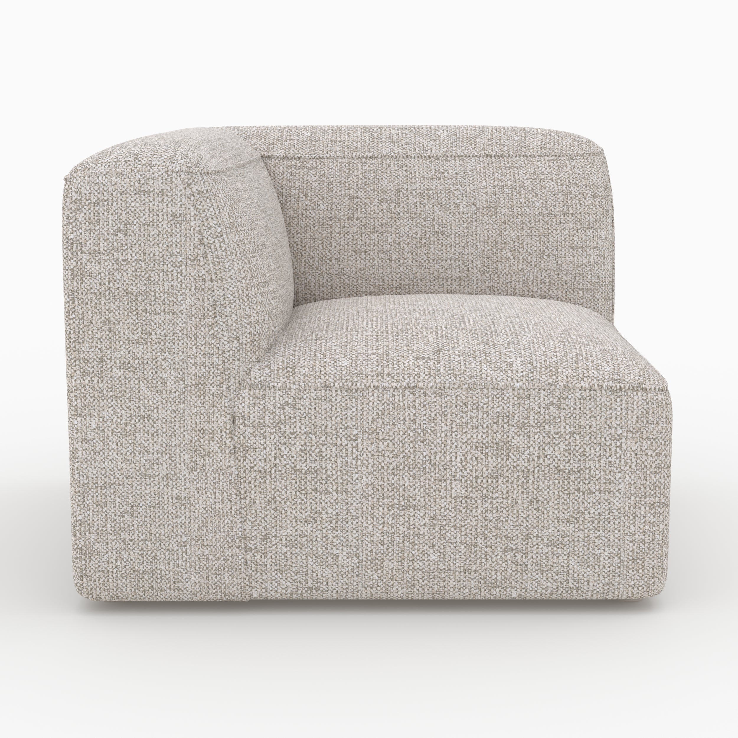 Canapé Hestia cocooning confort 3 places beige tissu