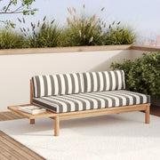 Canapé jardin rayé gris Nadila