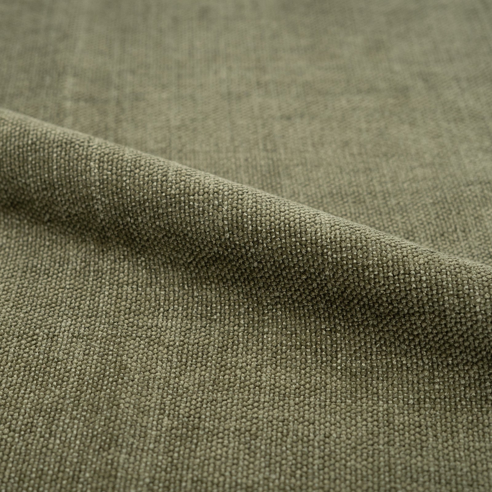 divano letto per 2 persone in tessuto texture verde kaki olympe