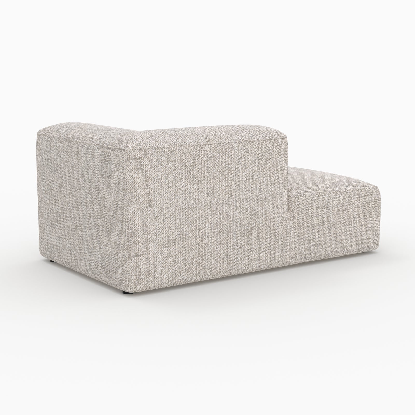 Canapé modulable Hestia méridienne angle gauche tissu beige