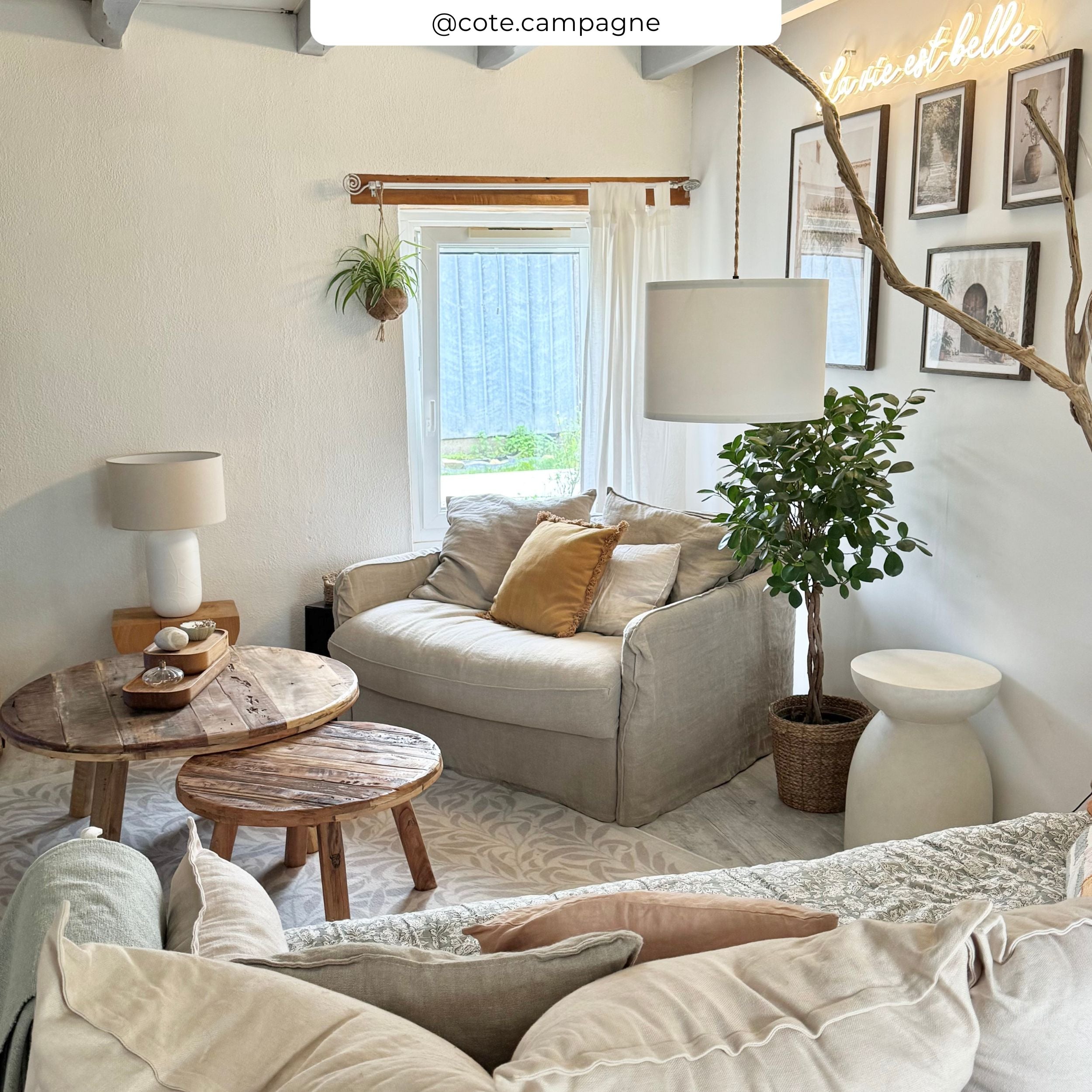 tavolo d'appoggio in cemento bianco Capri rendez vous deco